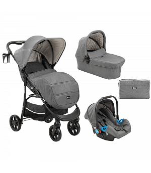 SILLA DE PASEO PARA BEBE - CARRITO SELINA 3 EN 1 GRIS OSCURO - KKB31001010182